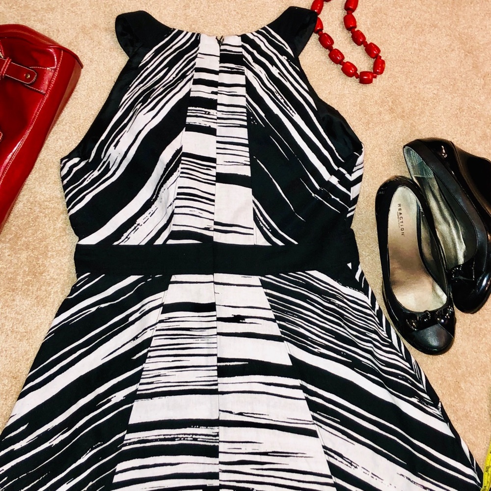 New York & Company zebra print dress 10